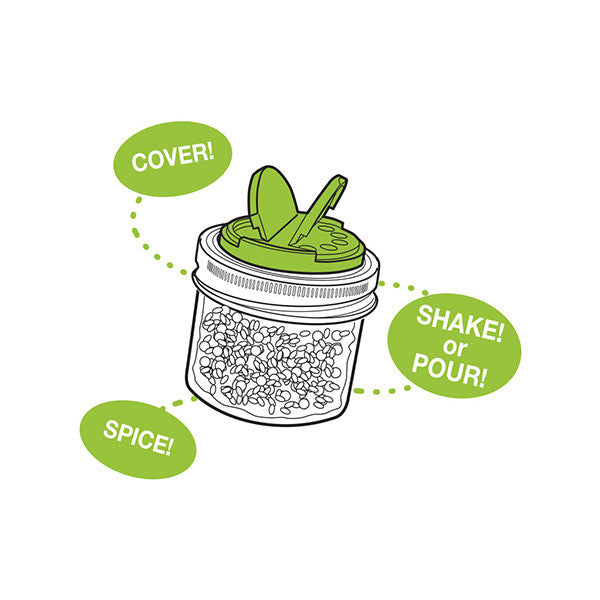 Jarware Spice Lid - Mason Jar Accessory - Illustration 2