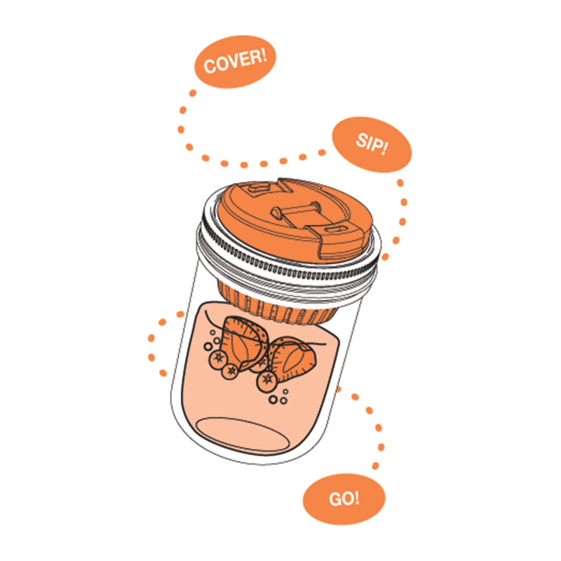 Fruit Infuser, Wide Mouth Mason Jars, BPA-Free