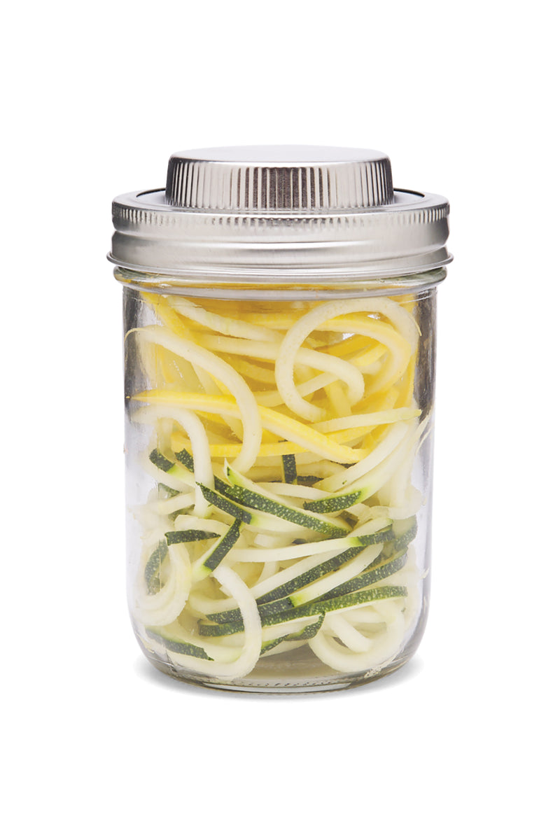 Stainless Steel Spiralizer, Wide Mouth Mason Jars