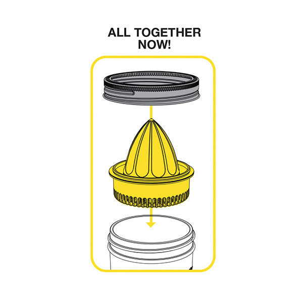 Jarware Juicer - Mason Jar Accessory - Illustration 2