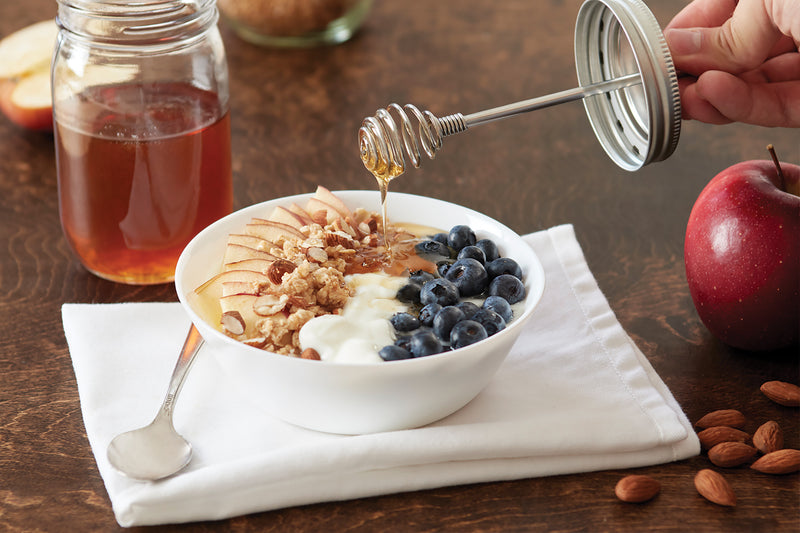 Stainless Steel Honey Dipper, Wide Mouth Mason Jars