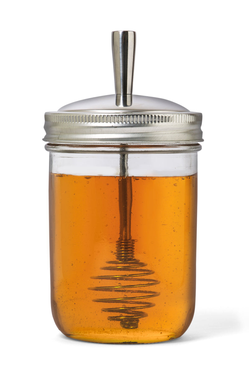 Stainless Steel Honey Dipper, Wide Mouth Mason Jars