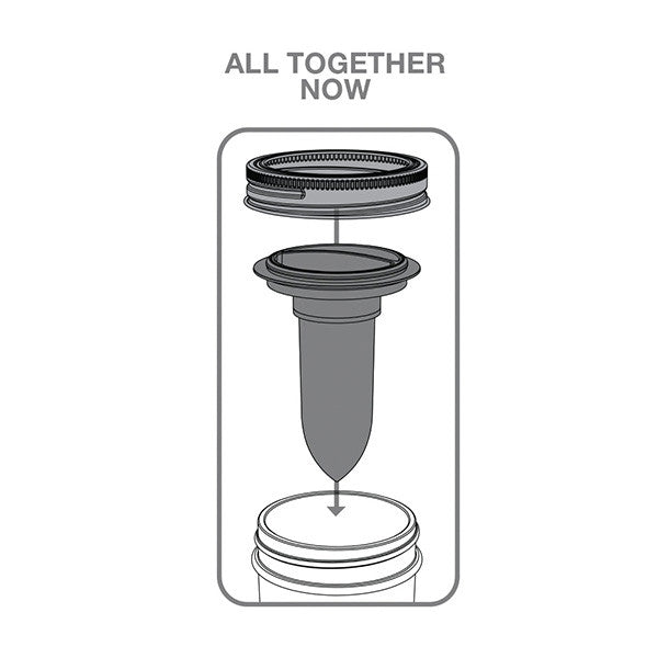 Jarware Salt & Pepper Shaker - Mason Jar Accessory - Illustration 2