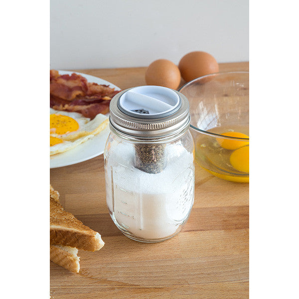Jarware Salt & Pepper Shaker - Mason Jar Accessory - Photo