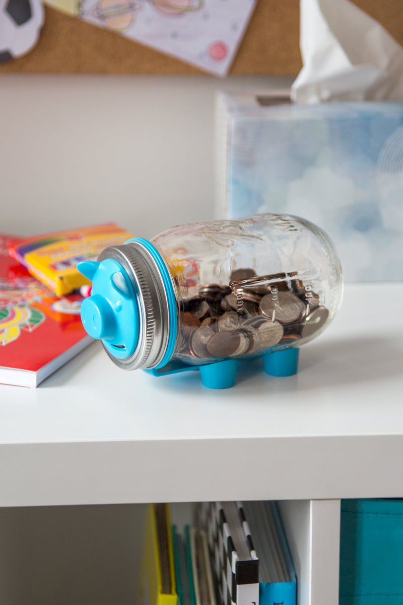 Piggy Bank, Regular Mouth Mason Jars