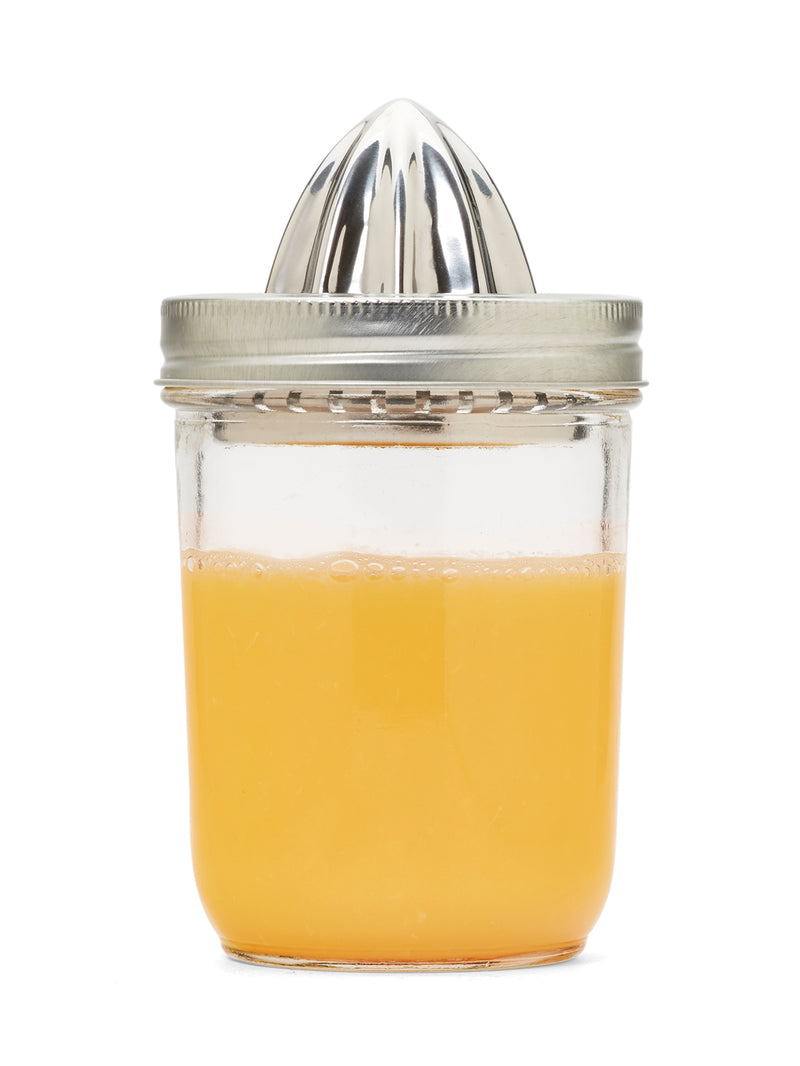 Stainless Steel Citrus Juicer Lid, Wide Mouth Mason Jars – Jarware
