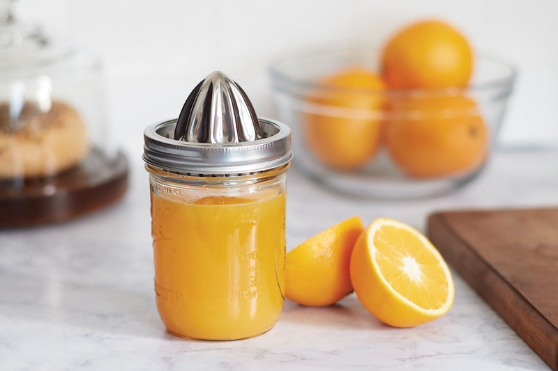 Stainless Steel Citrus Juicer Lid, Wide Mouth Mason Jars