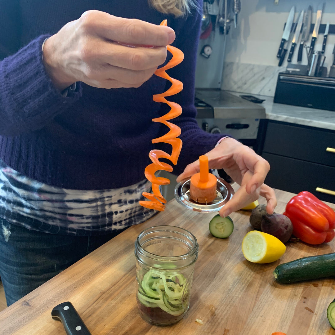 Stainless Steel Spiralizer, Wide Mouth Mason Jars – Jarware