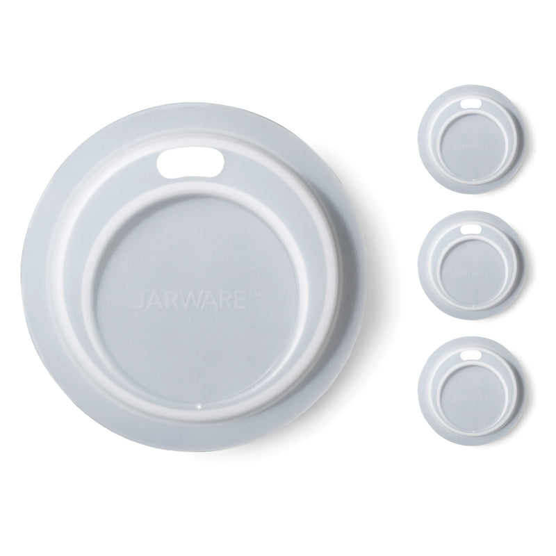 Silicone Drink Lid 4-Pack, Regular Mouth Mason Jars