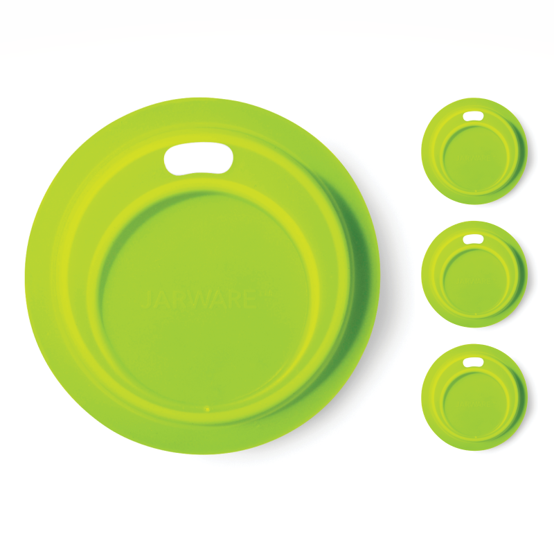Silicone Drink Lid 4-Pack, Regular Mouth Mason Jars